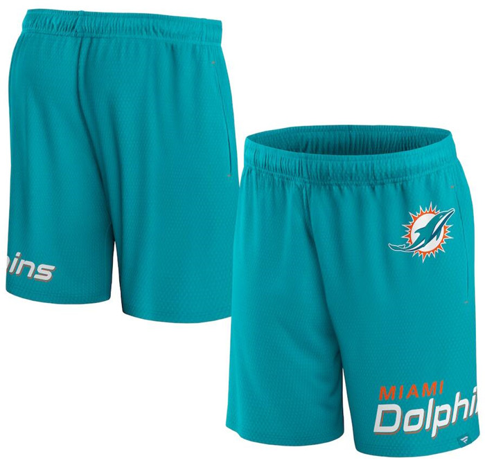 Men's Miami Dolphins Aqua Shorts Men's Miami Dolphins Aqua Shorts